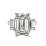 Emerald-Cut Three-Stone Diamond | London Jeweller