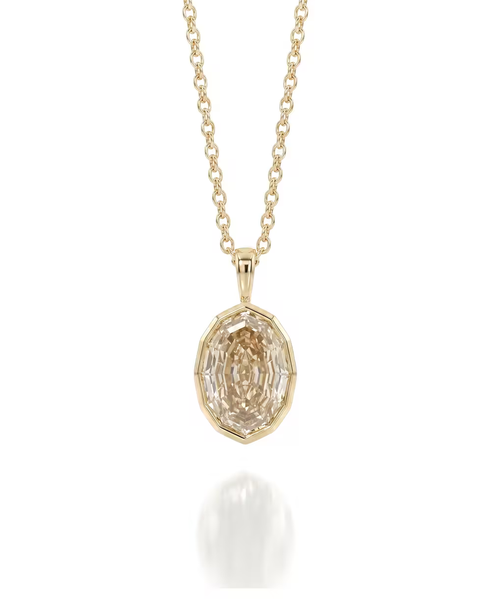 2.03ct Oval Unique Cut Natural Diamond Pendant
