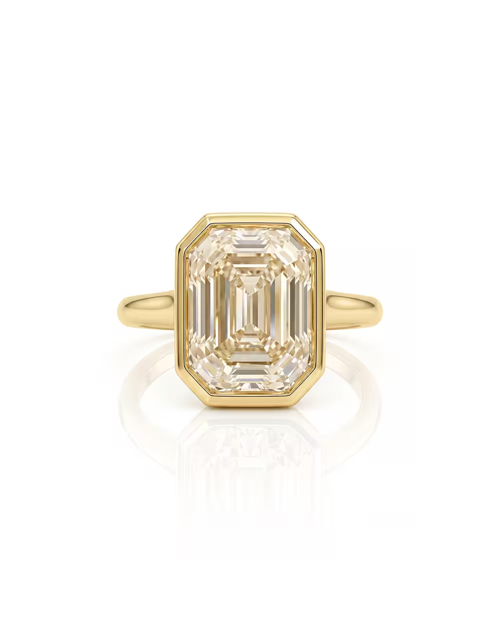 4.00ct GIA Emerald Cut Natural Diamond Engagement Ring