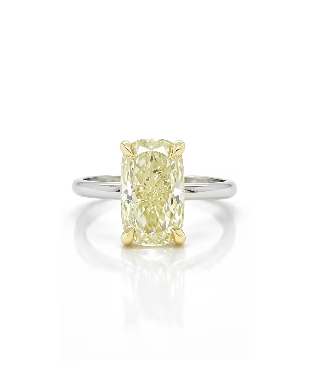 3.02ct Cushion Cut Natural Diamond Engagement Ring