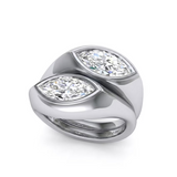 Marquise Diamond Twin Rings | Bespoke Rings | London Jeweller
