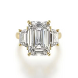 Emerald-Cut Three-Stone Diamond | London Jeweller