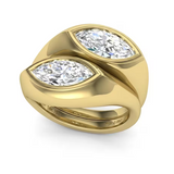 Marquise Diamond Twin Rings | Bespoke Rings | London Jeweller