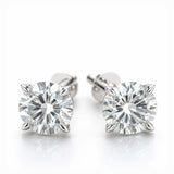 Round Brilliant Cut Diamond Stud Earrings | London Jeweller