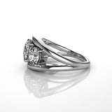 Three Stone Round Brilliant Cut Ring | Bespoke Engagement Rings | London Jeweller