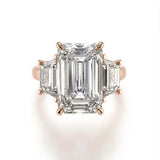 Emerald-Cut Three-Stone Diamond | London Jeweller