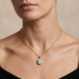 2.03ct Oval Unique Cut Natural Diamond Pendant in 18ct Yellow Gold