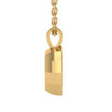 2.03ct Oval Unique Cut Natural Diamond Pendant in 18ct Yellow Gold